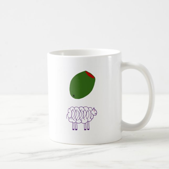 Olivgrön tacka kaffemugg (Höger)