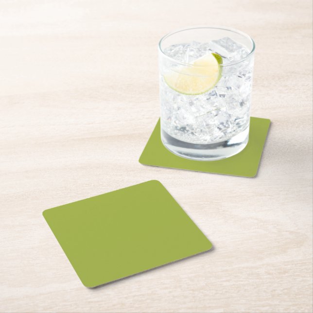 Olivgrön Underlägg Papper Kvadrat (Insitu)