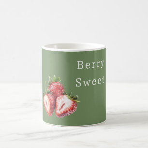 Olivgröna jordgubbar Bärsmak Kaffemugg
