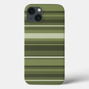 Olivgröna ränder Case-Mate iPhone fodral