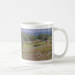 Olivgröna träd kaffemugg