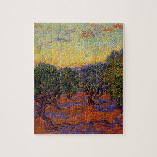Olivgröna träd - Vincent Van Gogh Pussel