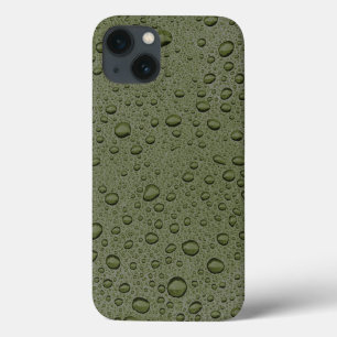 Olivgrönt Case-Mate iPhone-fodral med vattendroppa