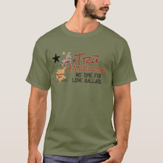 olivgrönt rött/solbränt Tru Hardcore tryck Tee Shirt
