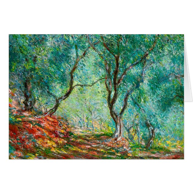 Olivgrönt trädträ i den Moreno trädgården, 1884 OBS Kort (Framsidan Horizontal)