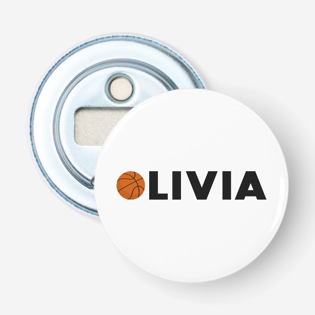 Olivia Basketball Flasköppnare (Framsidan)