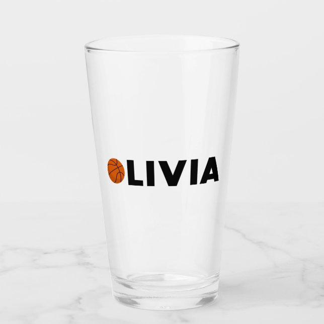 Olivia Basketball Glaskopp (Framsida)