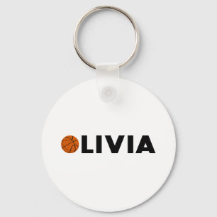 Olivia Basketball Nyckelring