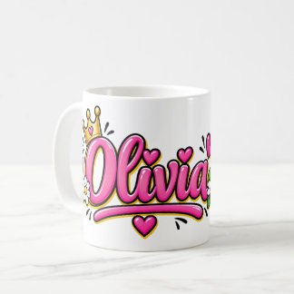 Olivia Coffee Mug, Personalized Olivia Name Cup Kaffemugg