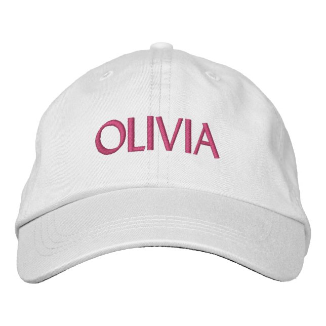 OLIVIA EMBROIDERED BASEBALL CAP BRODERAD KEPS (Framsida)