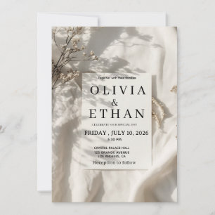 Olivia & Ethans Bröllopsinbjudan Inbjudningar