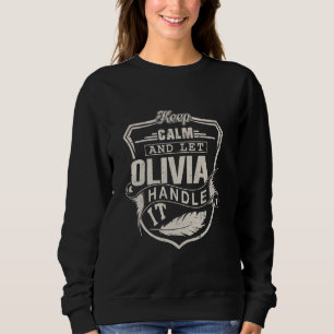 Olivia First Namn Shirt Olivia Namn T