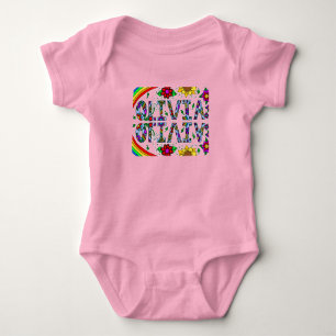 Olivia, flicknamn Whimsical Folk Art T Shirt