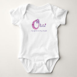 Olivia Flickor namn betyder O monogramskjorta T Shirt