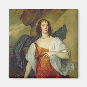 Olivia fru av den Endymion portvakten, c.1637 Magnet