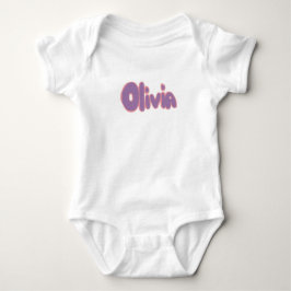 Olivia i bubbelbokstäver t shirt
