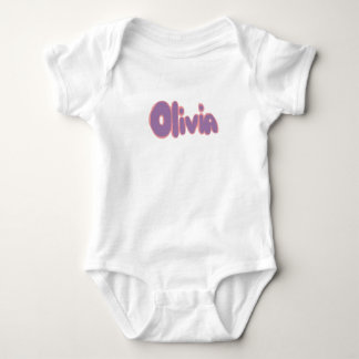 Olivia i bubbelbokstäver t shirt