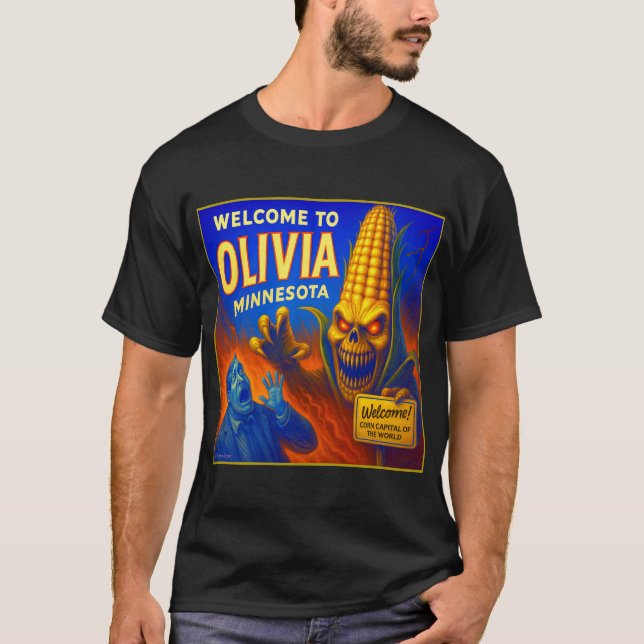 OLIVIA, MINNESOTA T-SHIRT. T SHIRT (Framsida)