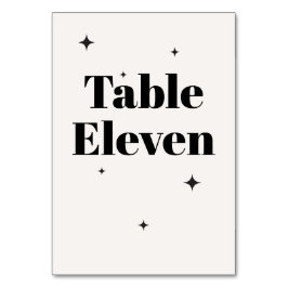 OLIVIA Modern Elfenbensfärgad Celestial Bröllopslu Bordsnummer