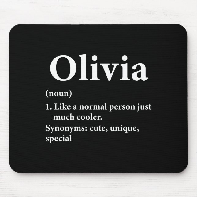 Olivia Name Definition Funny D  Musmatta (Framsidan)