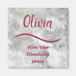 {Olivia} Namn Meaning Magnet