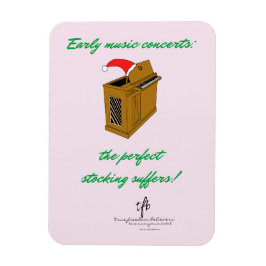 Olivia Organ Jul Stocking Magnet