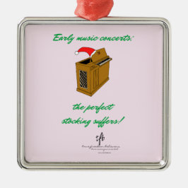 Olivia Organ Juli Stocking Premium Sq. Julgransprydnad Metall