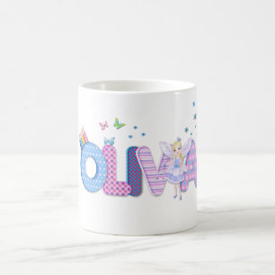 OLIVIA/personifierad känd illustration Kaffemugg