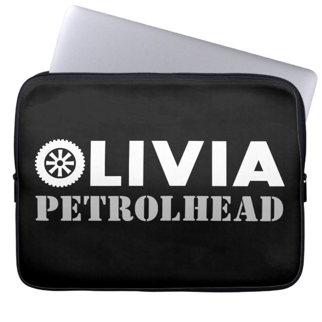 Olivia Petrol Head Laptop Fodral (Framsidan)