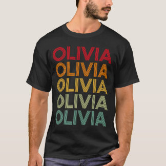 Olivia Retro Namn Humor Nickname T Shirt