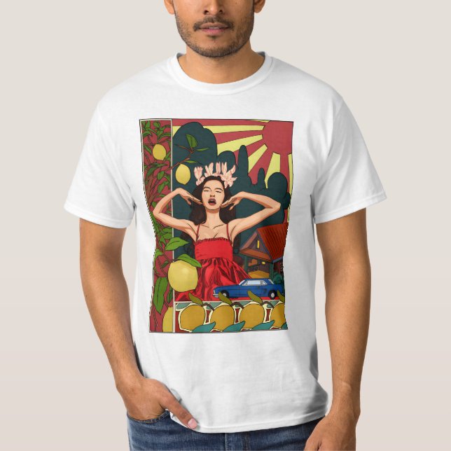 Olivia Rodrigo art nouveau T Shirt (Framsida)