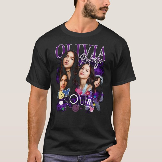 Olivia Rodrigo BeSnyer Singer   T Shirt (Framsida)