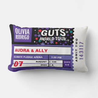 Olivia Rodrigo Biljett Stub Pillow Lumbarkudde