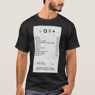 olivia rodrigo sour receipt  Poster T Shirt