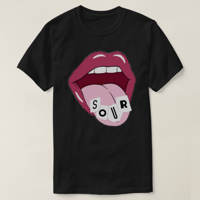 Olivia Rodrigo Sour Sticker.png T Shirt (Design framsida)