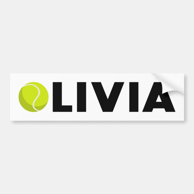 Olivia Tennis Bildekal (Framsidan)