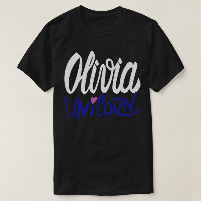 Olivia Unicorn T Shirt (Design framsida)