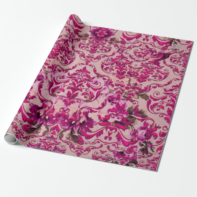 Olivia's Damask Presentpapper (Utrullad)
