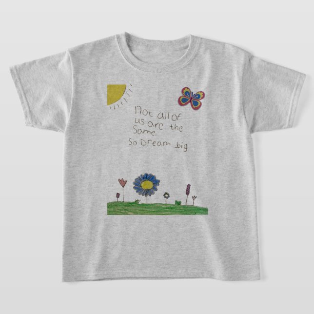 Olivia's Dream Big T Shirt (Laydown)
