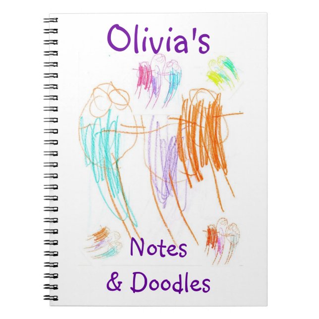 Olivias klotteranteckningsbok anteckningsbok med spiral (Framsidan)