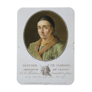 Olivier de Clisson (1336-1407) från 'porträttdes Magnet