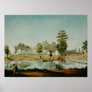 Olivier Plantation, 1861 Poster