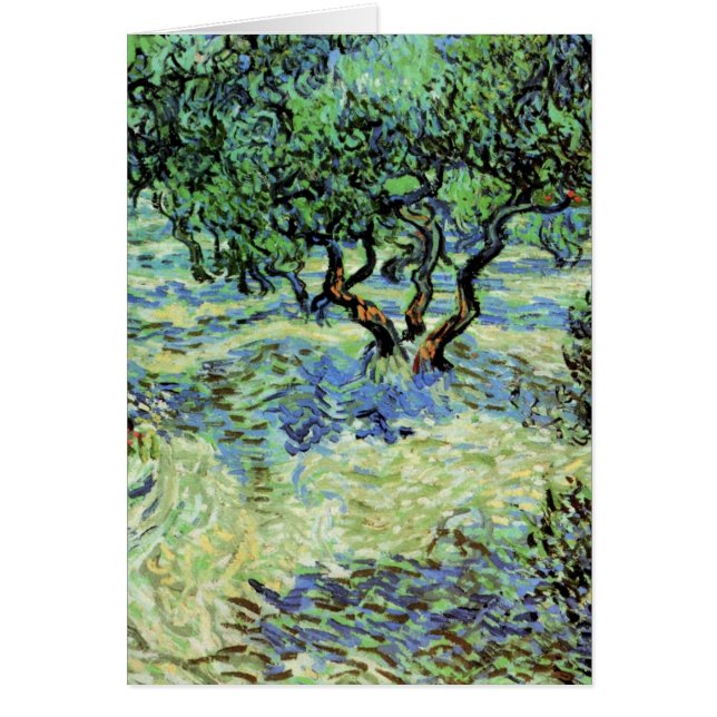 Olivilund av Vincent van Gogh Hälsningskort (Framsidan)