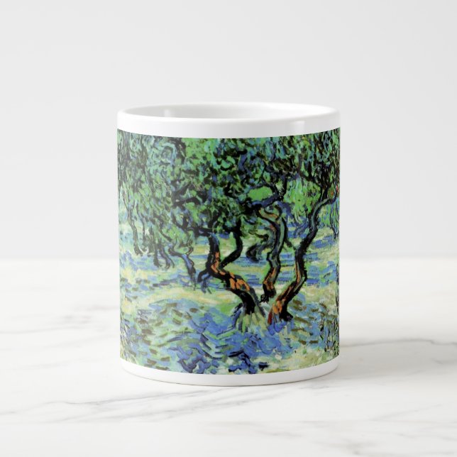 Olivilund av Vincent van Gogh Jumbo Mugg (Framsidan)