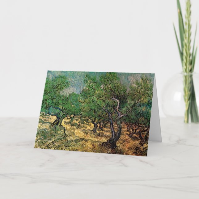 Olivilund av Vincent van Gogh Kort (Framsida)
