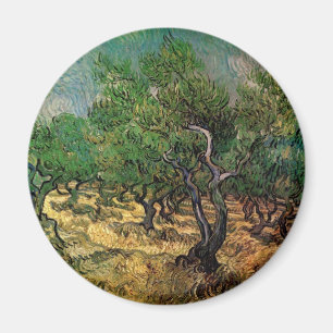 Olivilund av Vincent van Gogh Magnet