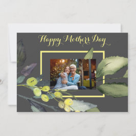 Olivkvist Blommig Foto Morsdagskort Julkort