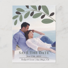 Olivkvist Medelhavet foto Spara datumet Vykort