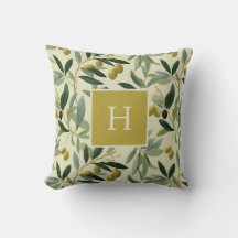Olivkvist Monogram Initial Botanisk