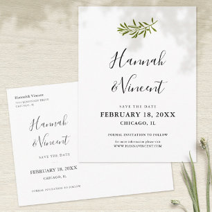 Olivkvist Save the Date vykort